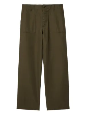 Prada triangle-logo patch-pocket Trousers | Green | FARFETCH