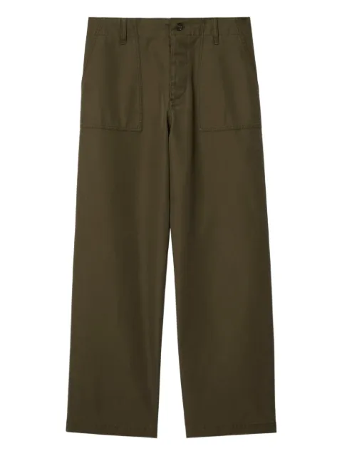 Burberry logo-embroidered trousers