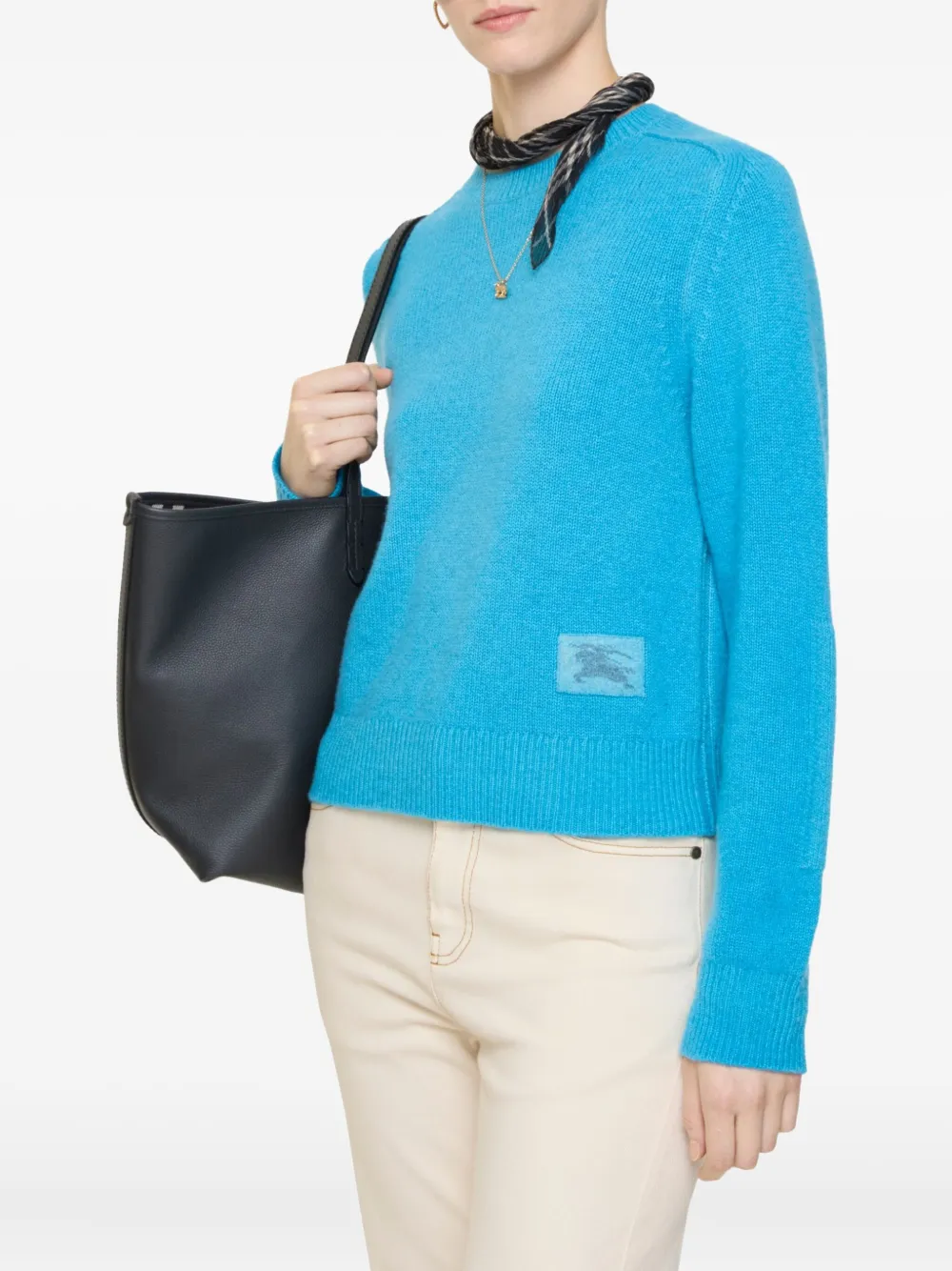 Burberry Crew-neck Sweater In Blue