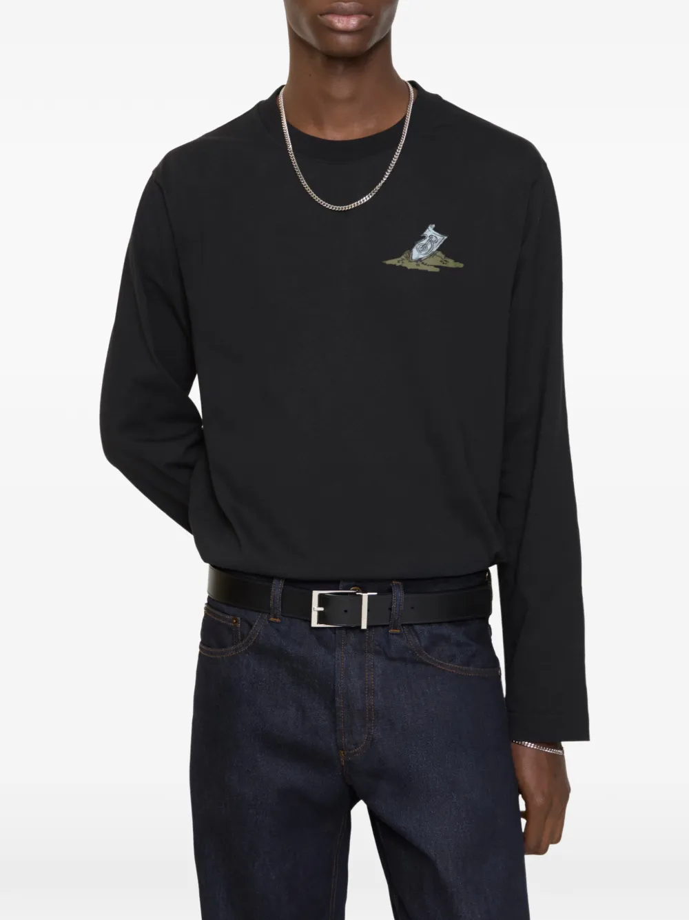 Burberry T-shirt met print - Zwart