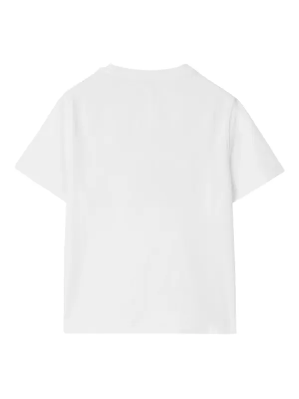 Burberry Kids EKD Cotton T-shirt | White | FARFETCH