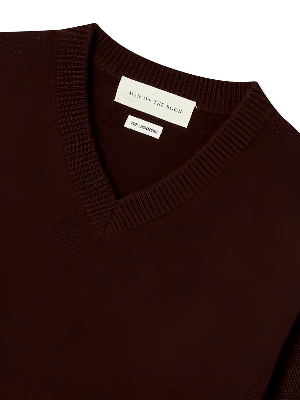 Man On The Boon. V-neck Sweater In Brown