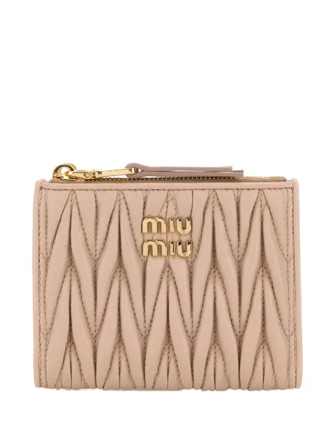 Miu Miu matelassé leather wallet