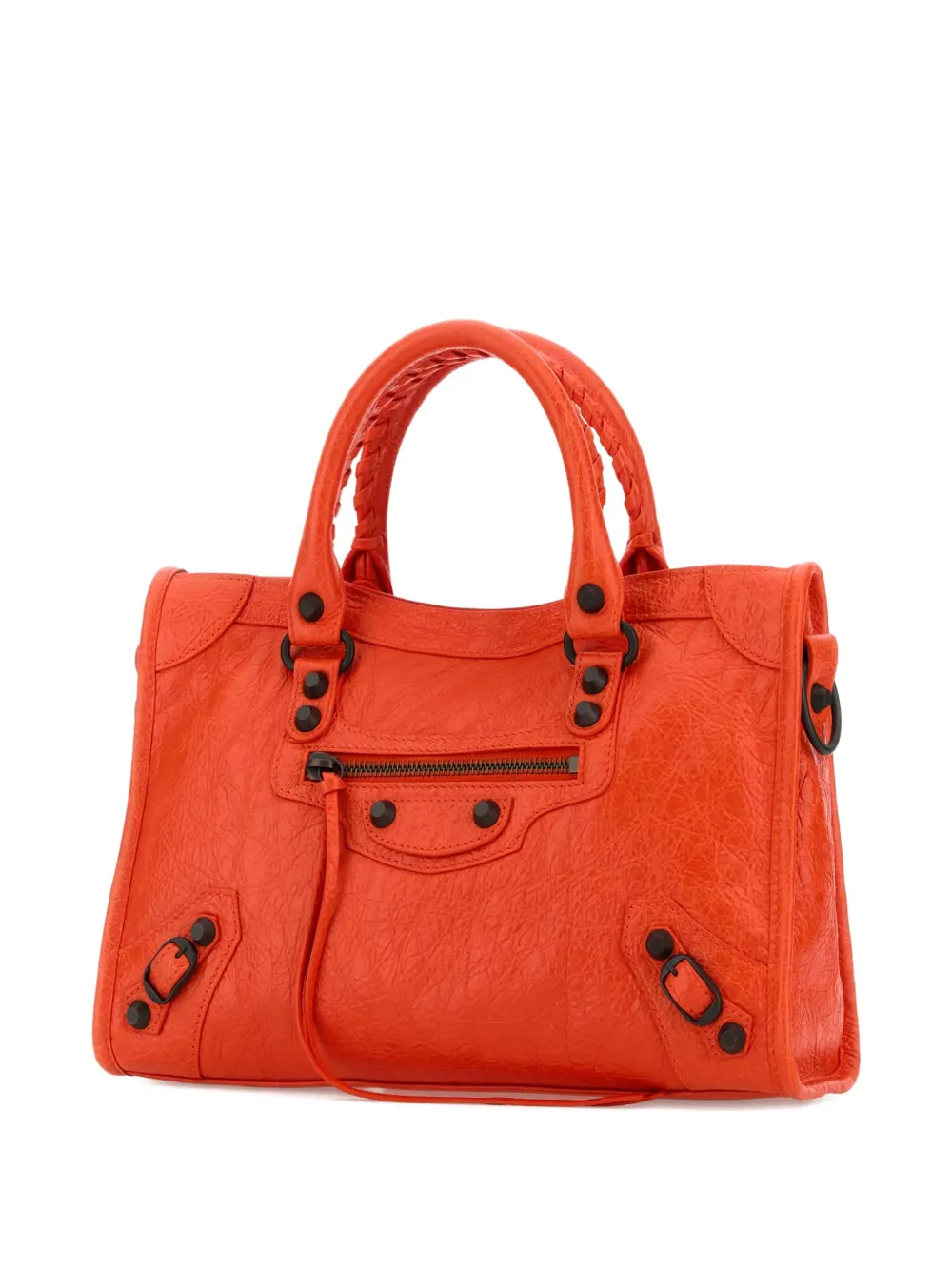 Balenciaga Le City leren shopper Oranje