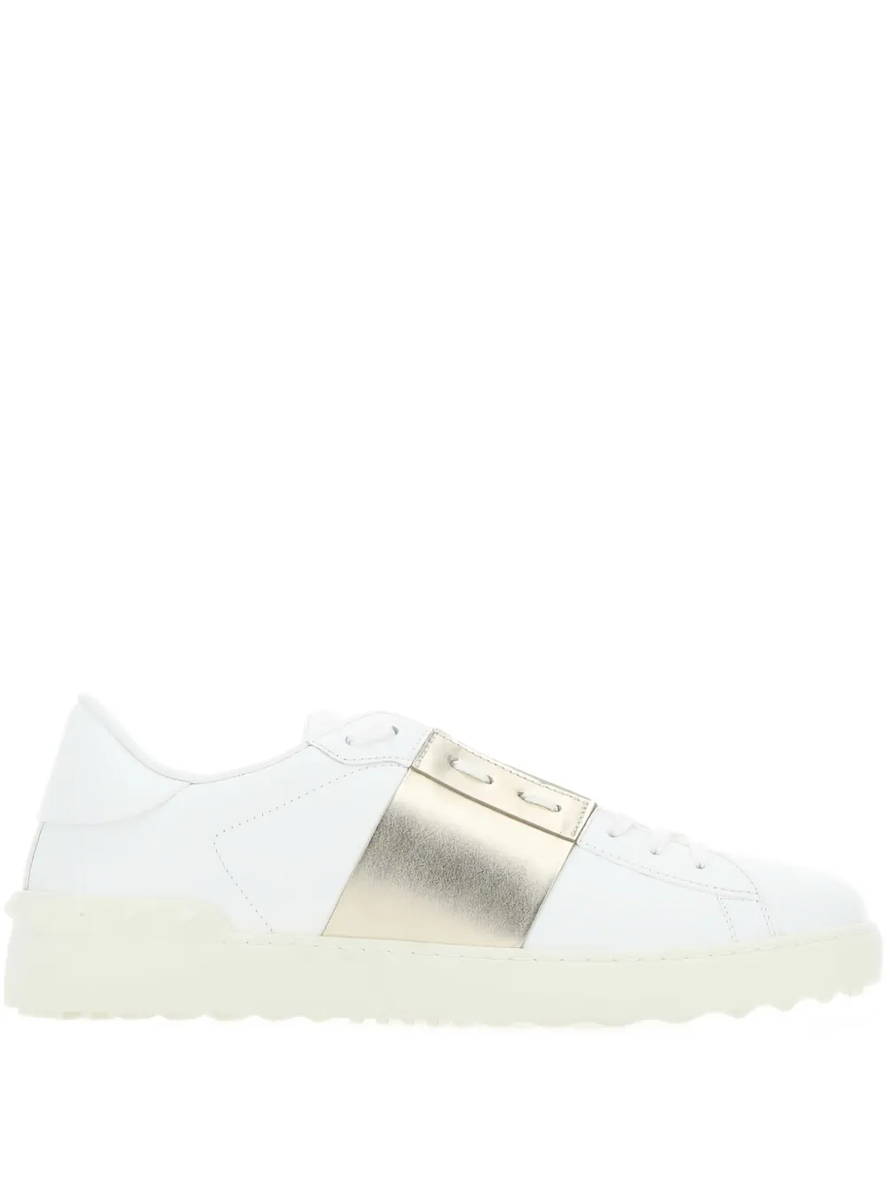Valentino Garavani band-open leather sneakers - ホワイト Valentino Garavani band-open leather sneakers - ホワイト