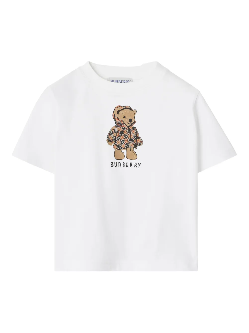 Burberry Kids bear-print cotton T-shirt - Bianco
