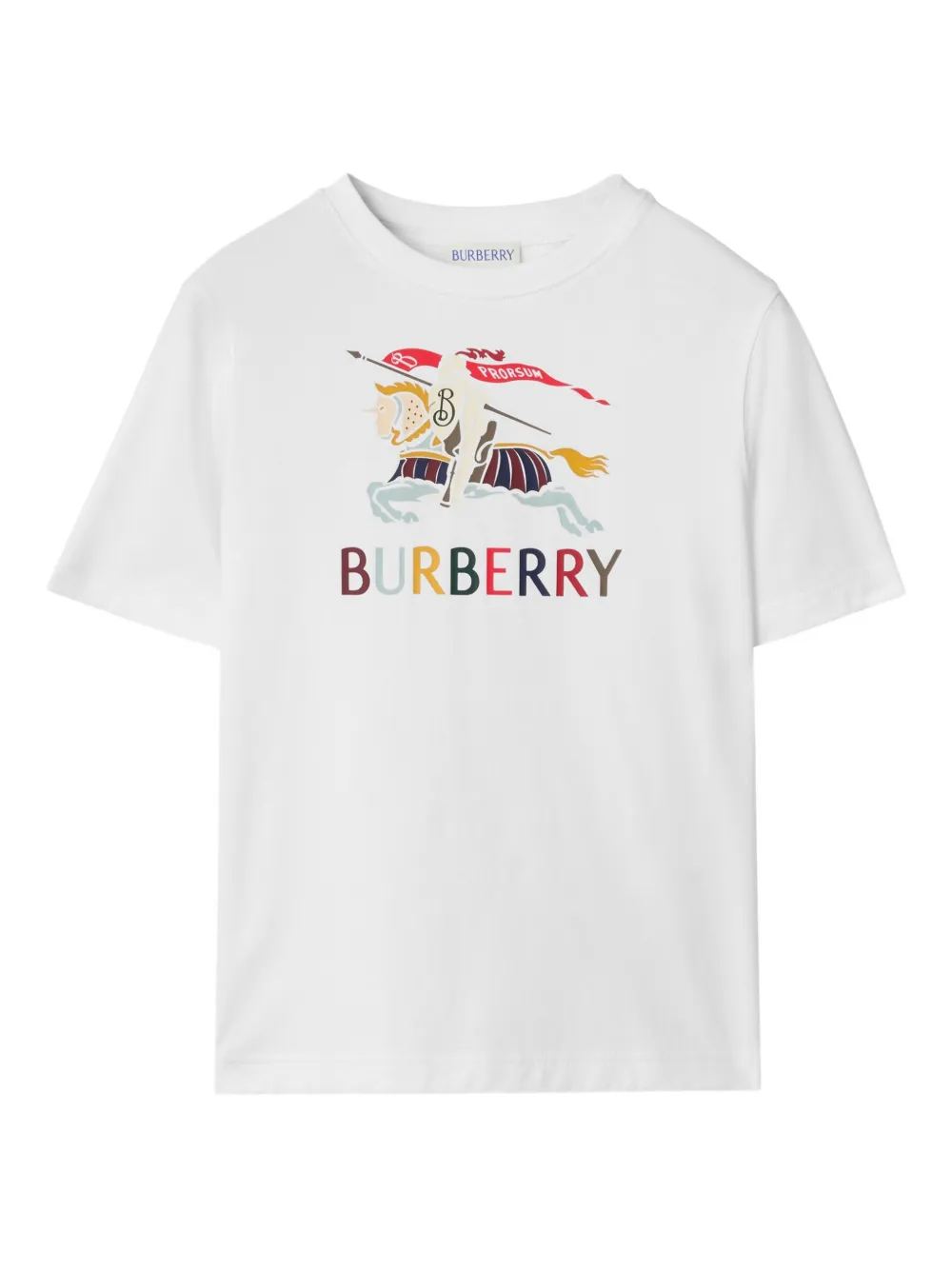 Burberry Kids EKD-print cotton T-shirt - Bianco