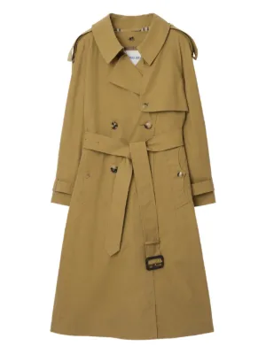 Burberry Bradford Car Cotton Trench Coat | Neutrals | FARFETCH