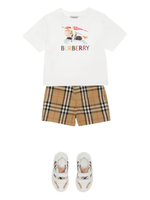 Burberry Kids Equestrian Knight-print T-shirt