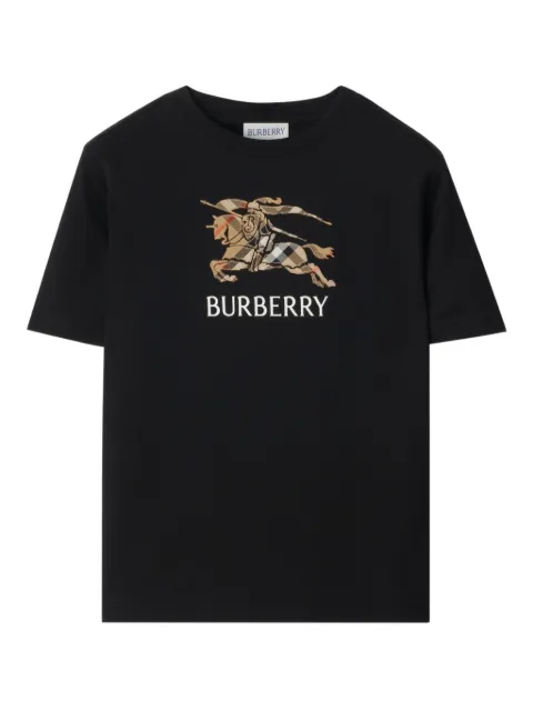 Burberry Kids playera de algodón con motivo Equestrian Knight