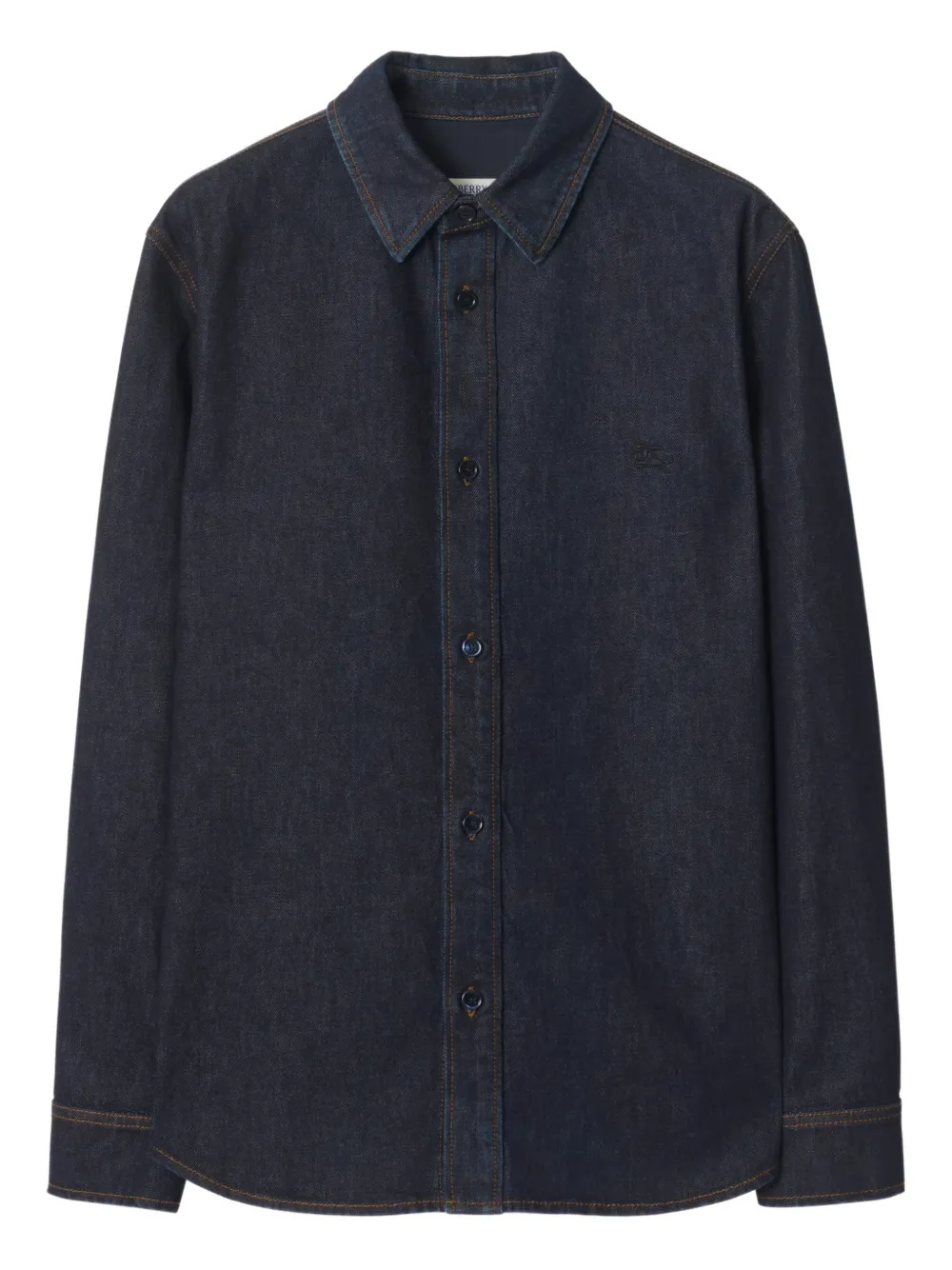 Burberry selvedge denim shirt - Blu