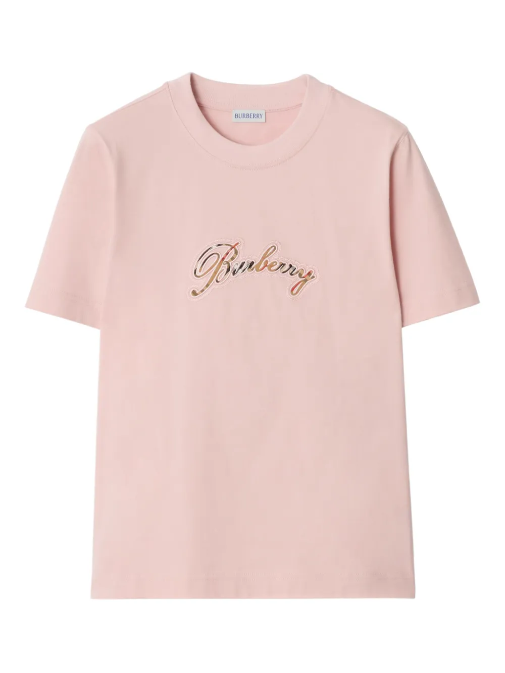 Burberry cursive logo cotton t-shirt - Rosa