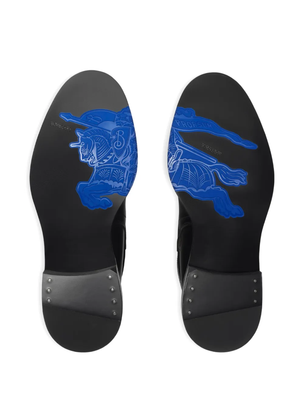 Burberry Buckle Manor leren laarzen Zwart