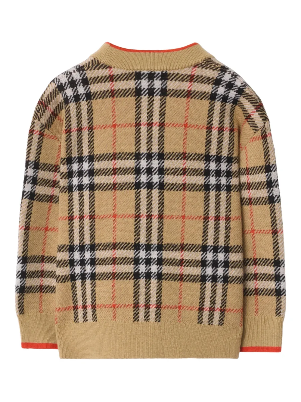 Check V-Neck Cardigan