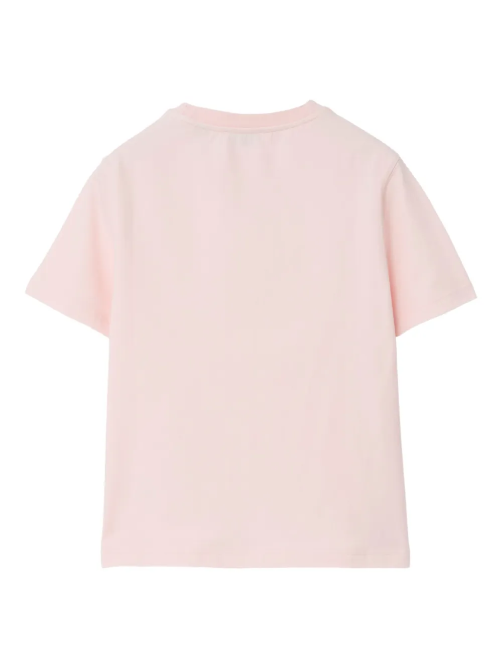 Burberry Kids Equestrian Knight katoenen T-shirt Roze