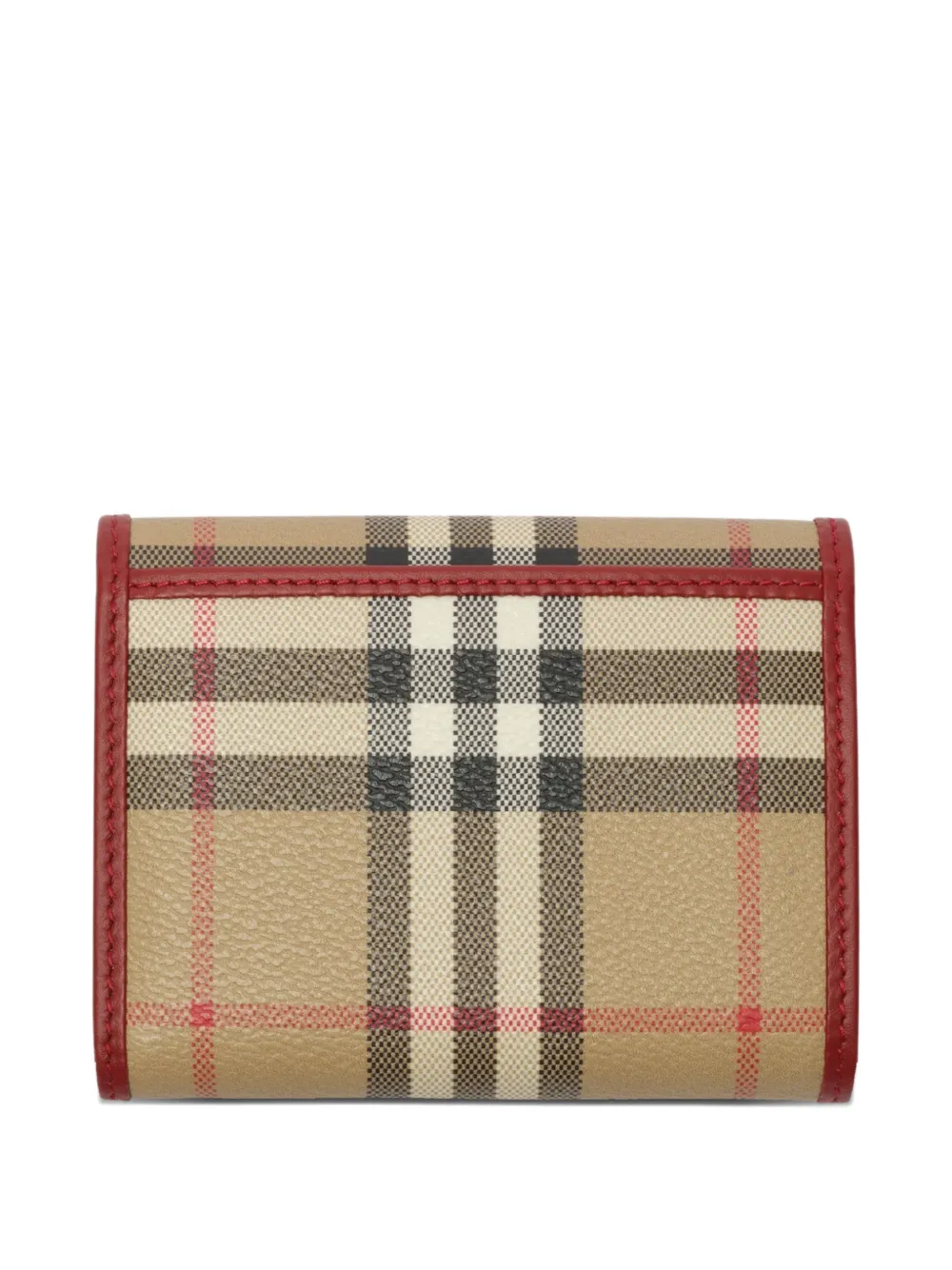 Burberry check folding wallet - Beige