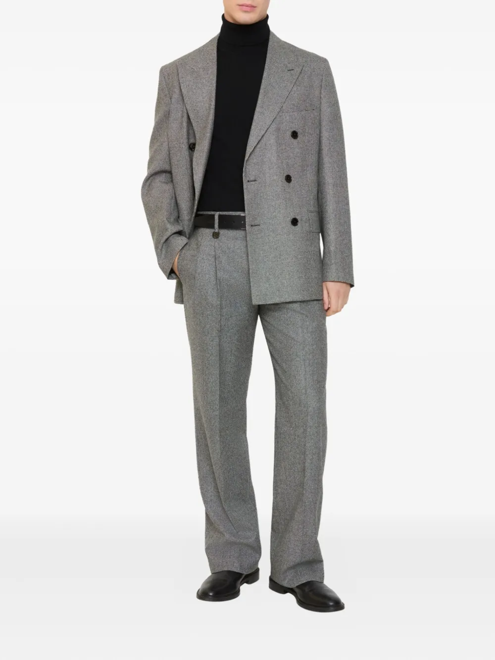Burberry Puppytooth check tailored trousers - Grijs