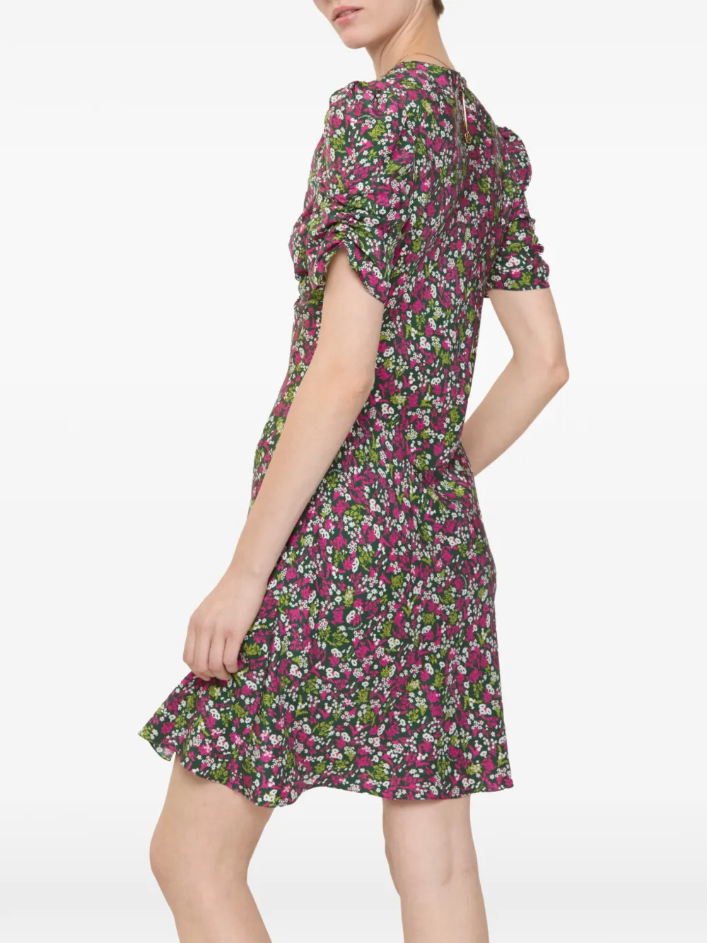 Burberry Ditsy floral mini dress - Zwart