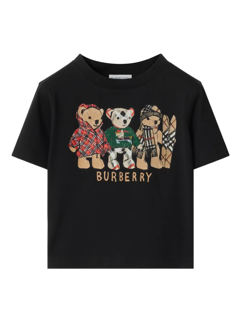 Burberry Kids Thomas Bear and Friends cotton T-shirt - Nero