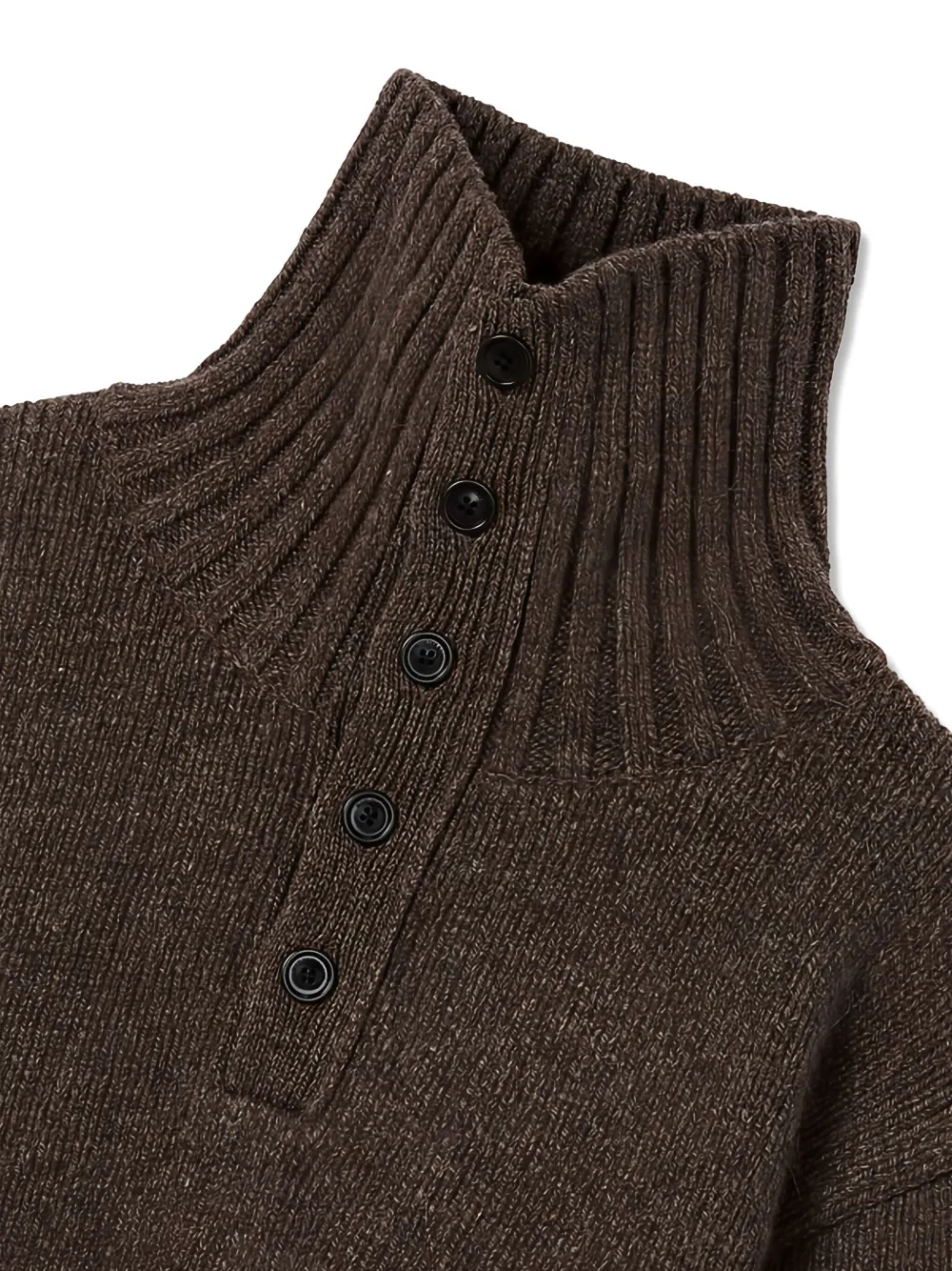 Man On The Boon. High-neck Sweater In Brown