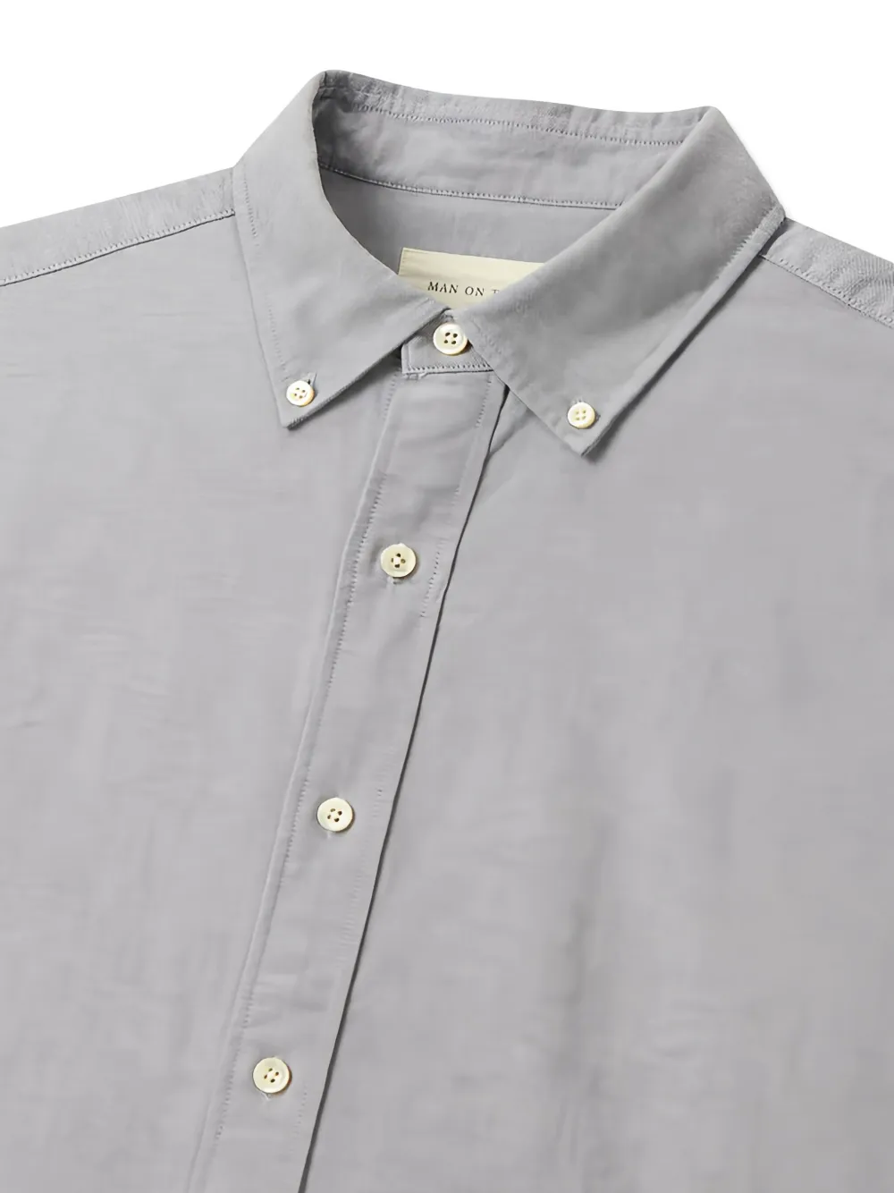 Man On The Boon. Button Oxford Shirt In Gray