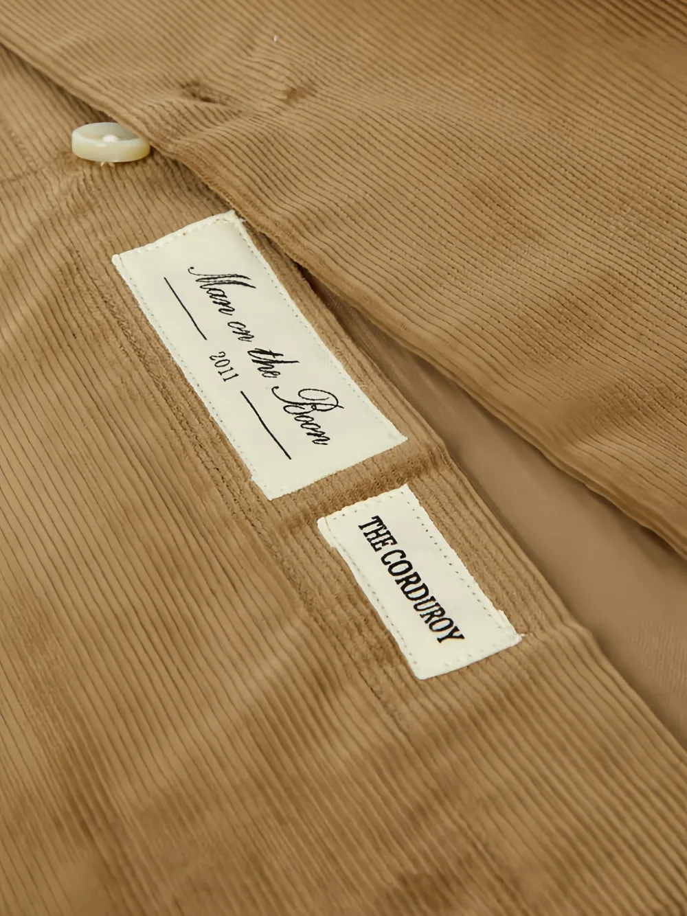 Man On The Boon. Corduroy Buttoned Shirt In Brown