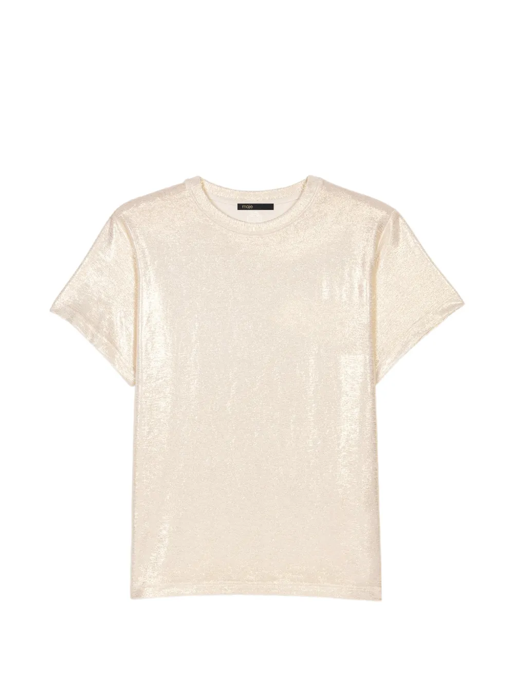 Maje metallic-finish T-shirt - Toni neutri