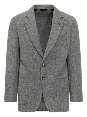 Lanvin single-breasted virgin-wool Suit Jacket | Grey | FARFETCH