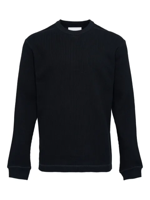 Jil Sander camisa de punto gofrado con manga larga