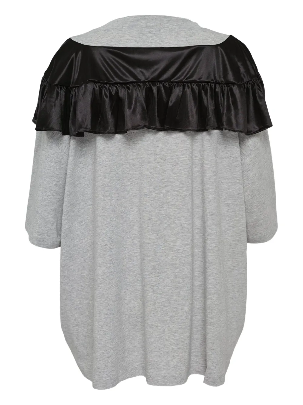 Ashley Williams Curtain T-shirt met ruches Grijs