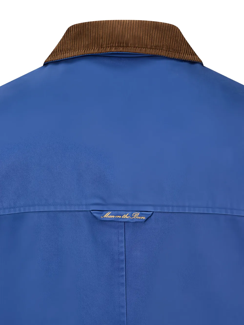 Man On The Boon. Corduroy-collar Jacket In Blue