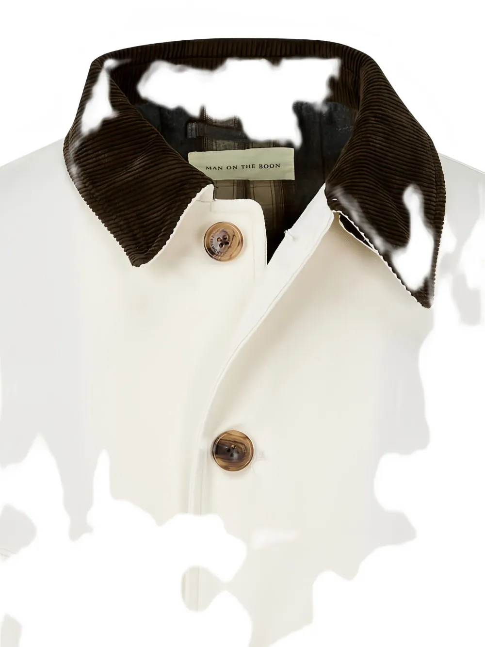 Man On The Boon. Barn Corduroy-collar Jacket In Brown