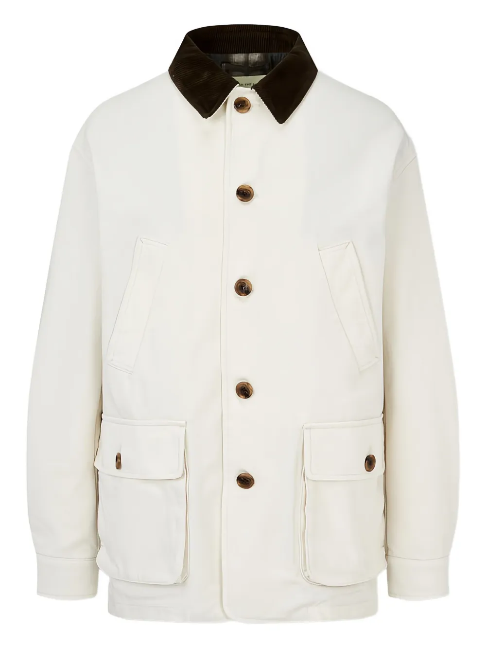 Man On The Boon. Barn corduroy-collar jacket | Neutrals | Image 1