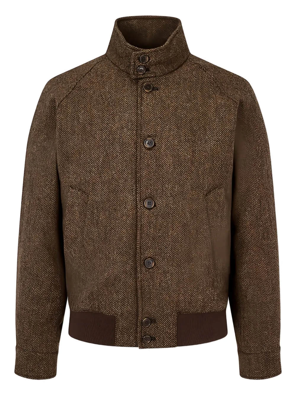 Man On The Boon. Harrington jacket | Brown | Image 1