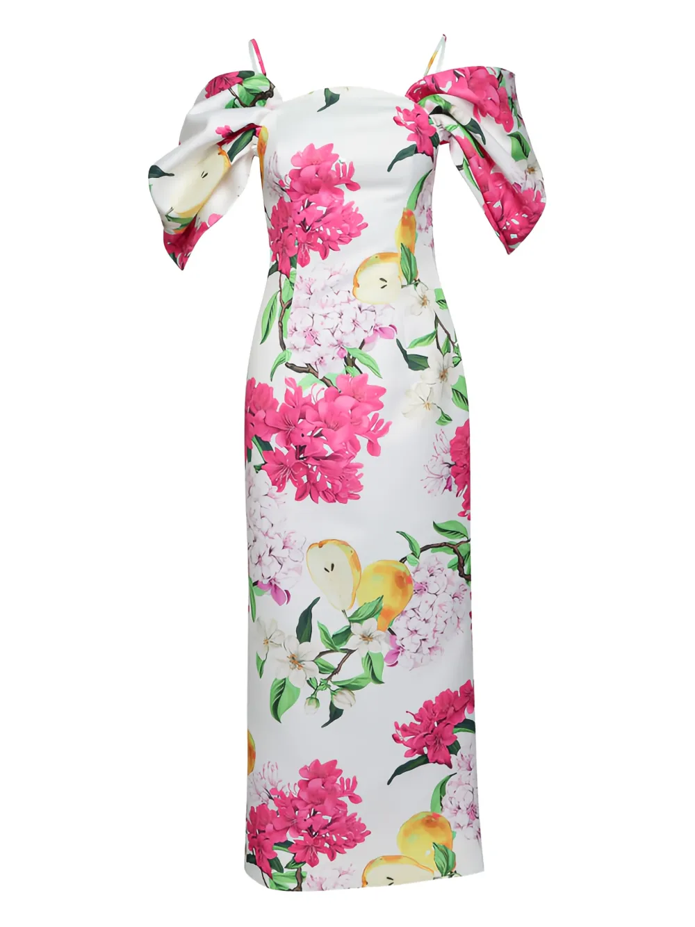 Leo Lin Arabella floral maxi dress - Bianco