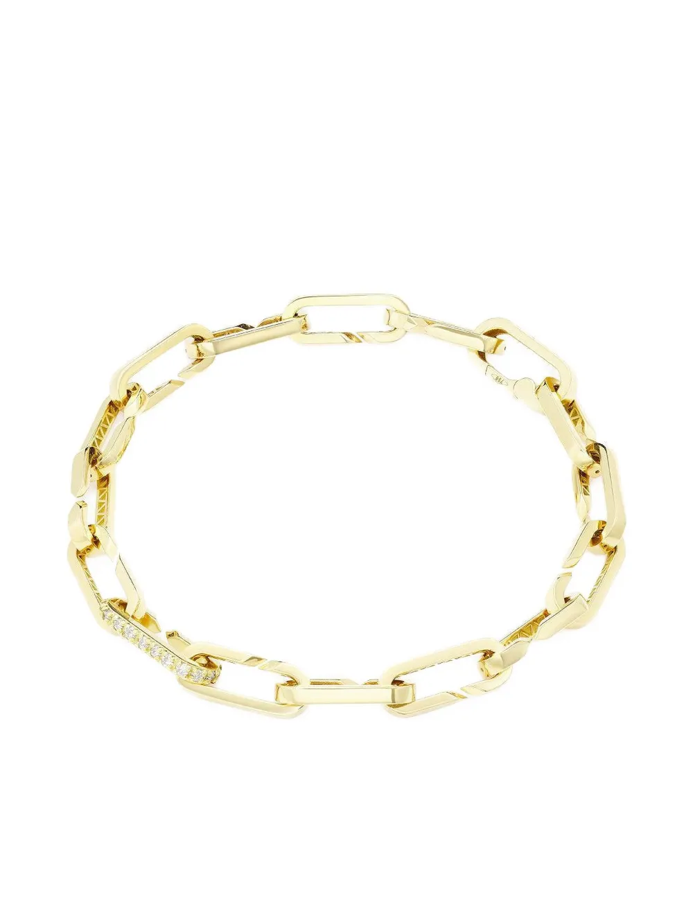 Bizzotto Gioielli 18K yellow gold Paperclip diamond bracelet - Oro