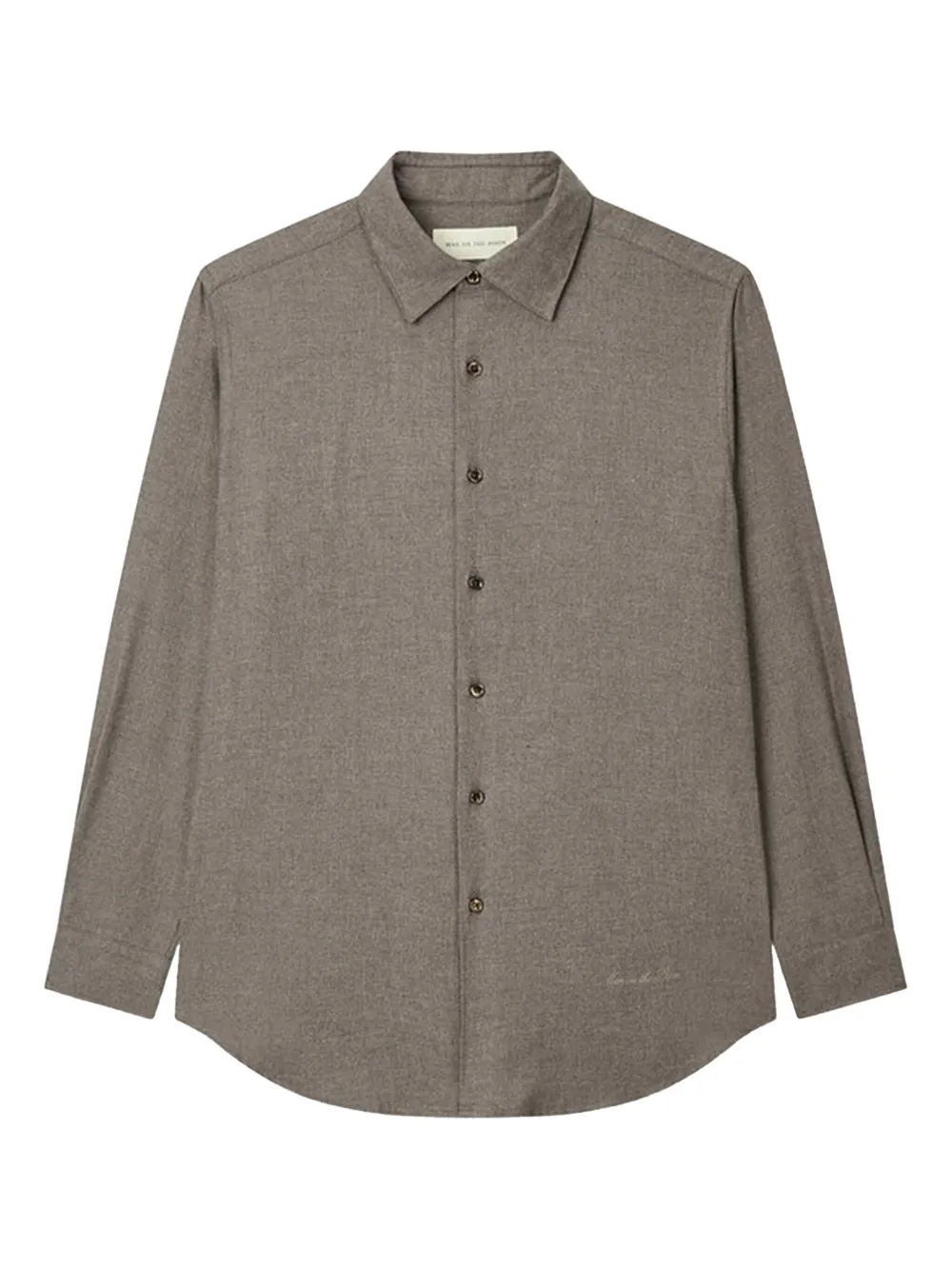 Man On The Boon. cotton shirt - ブラウン Man On The Boon. cotton shirt - ブラウン