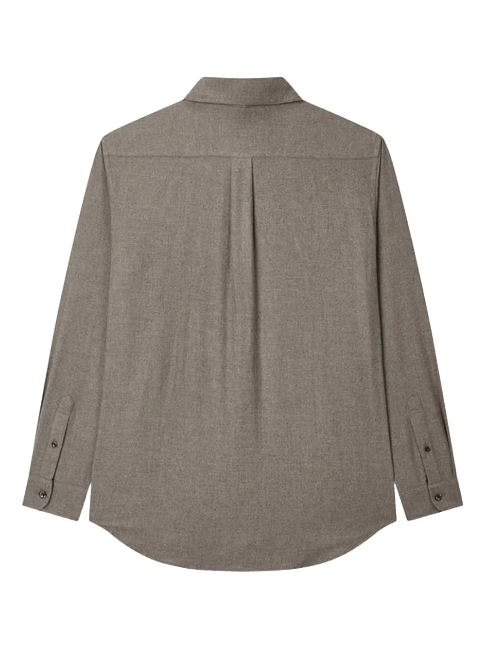 Man On The Boon. Katoenen overhemd - Bruin