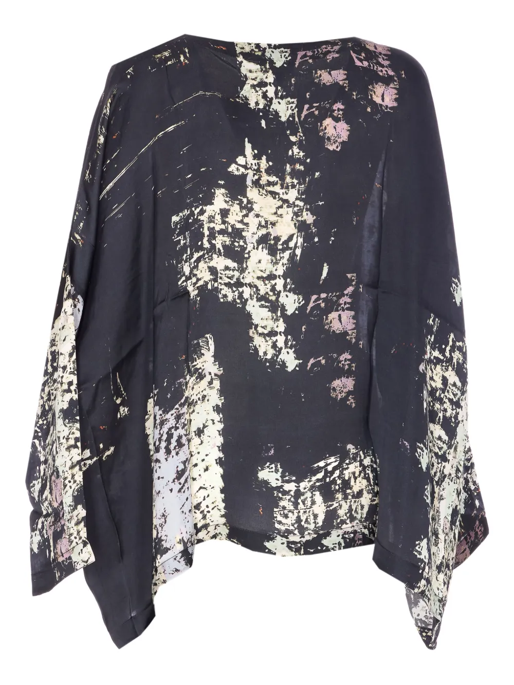 YAVI Blouse met print - Zwart