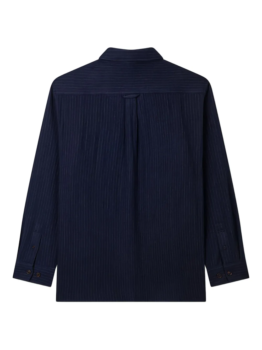 Man On The Boon. Gestreept overhemd - Blauw