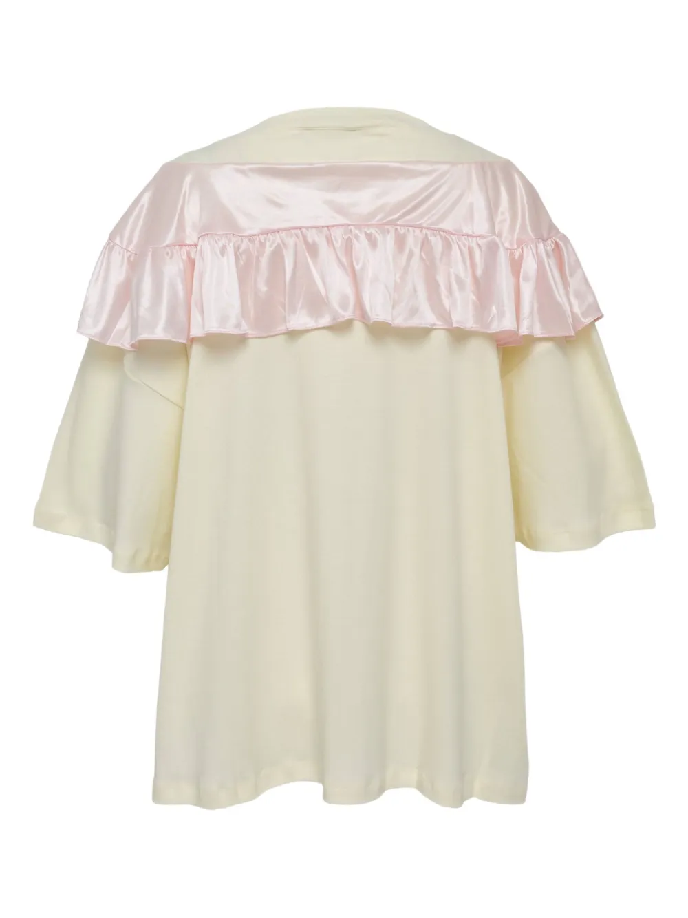 Ashley Williams T-shirt met ruches Beige