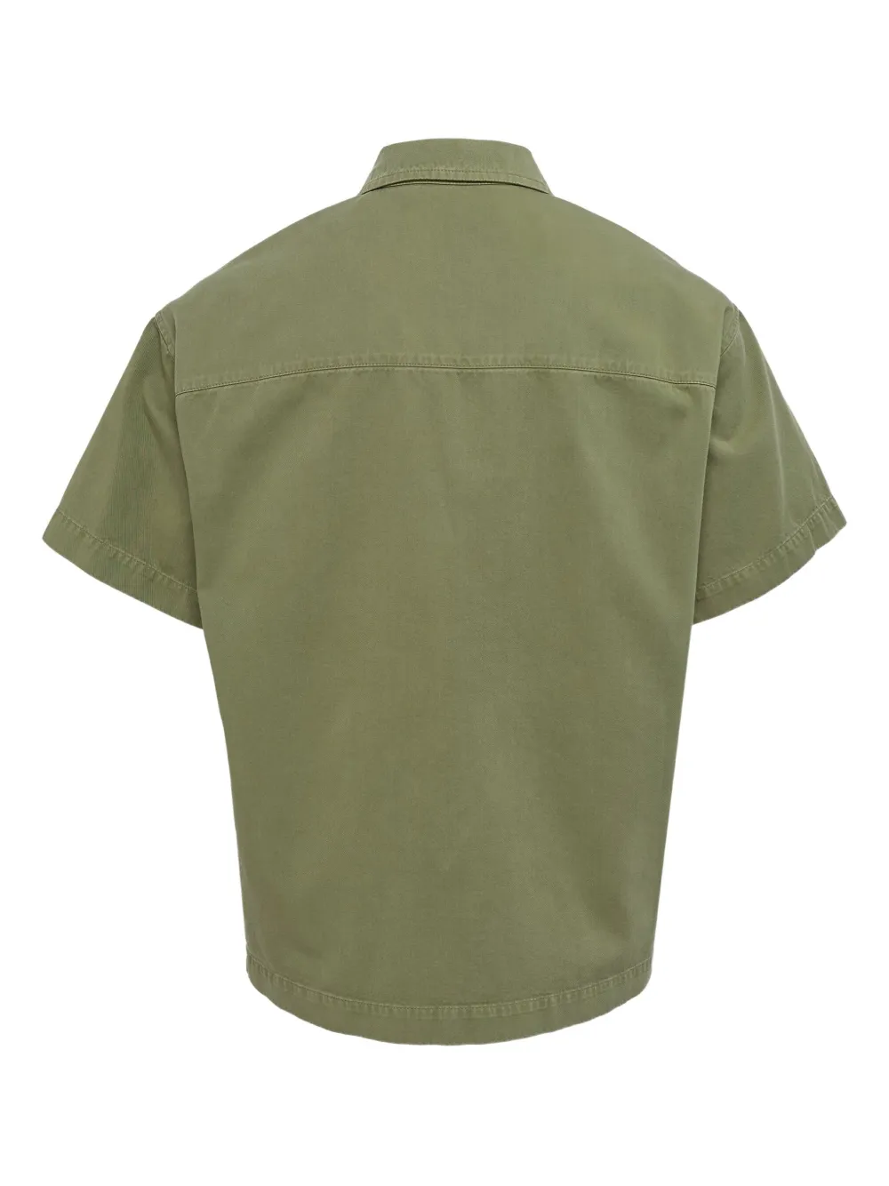 Palm Angels Overhemd met rits en patch - Groen