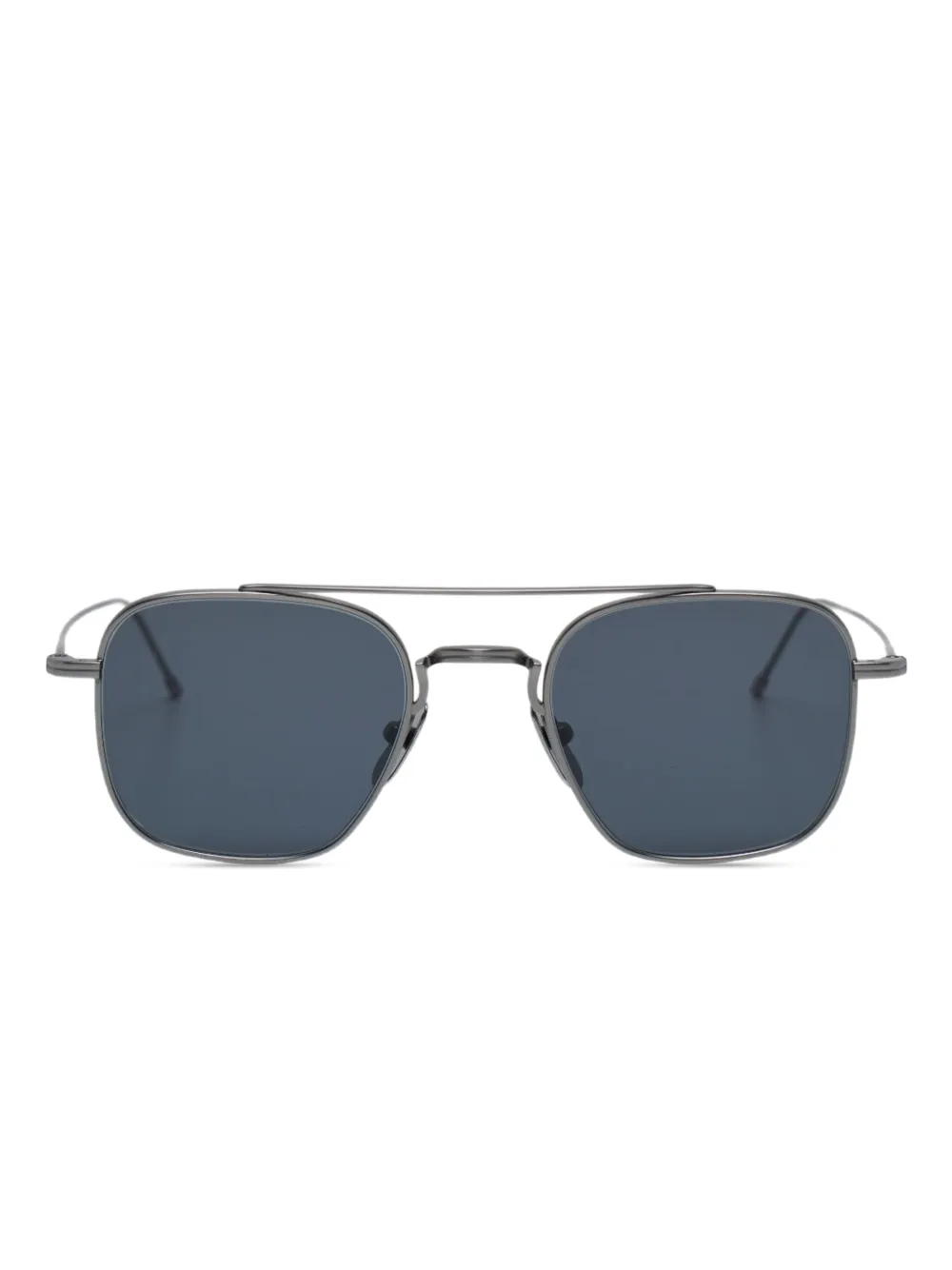 Thom Browne Eyewear pilot-frame titanium sunglasses - グレー