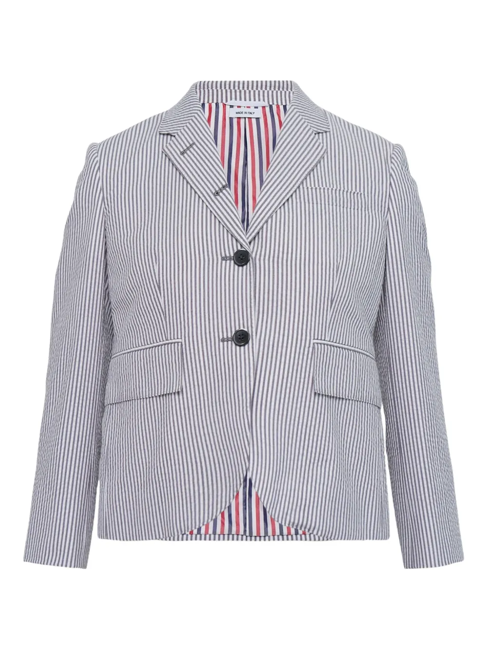 Thom Browne High Armhole Sport Striped-pattern Jacket In Pattern