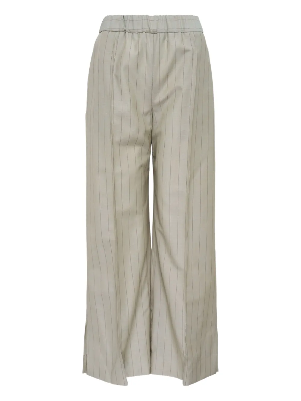 Jil Sander Pinstripe Trousers - Verde