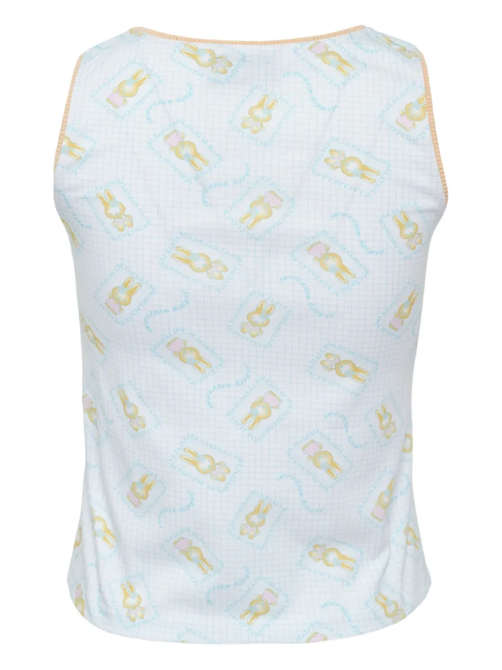 Ashley Williams Cry Baby Printed Tank Top In White