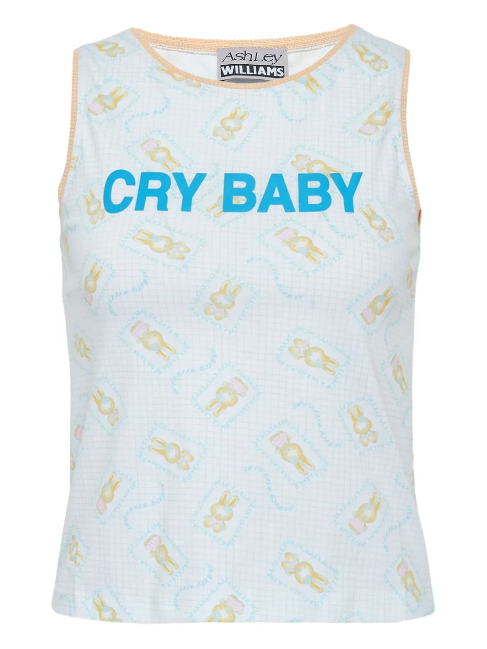 Ashley Williams Cry Baby printed tank top - ホワイト