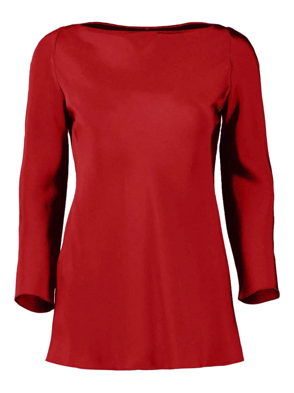 Peter Cohen Silk Tunic In Red