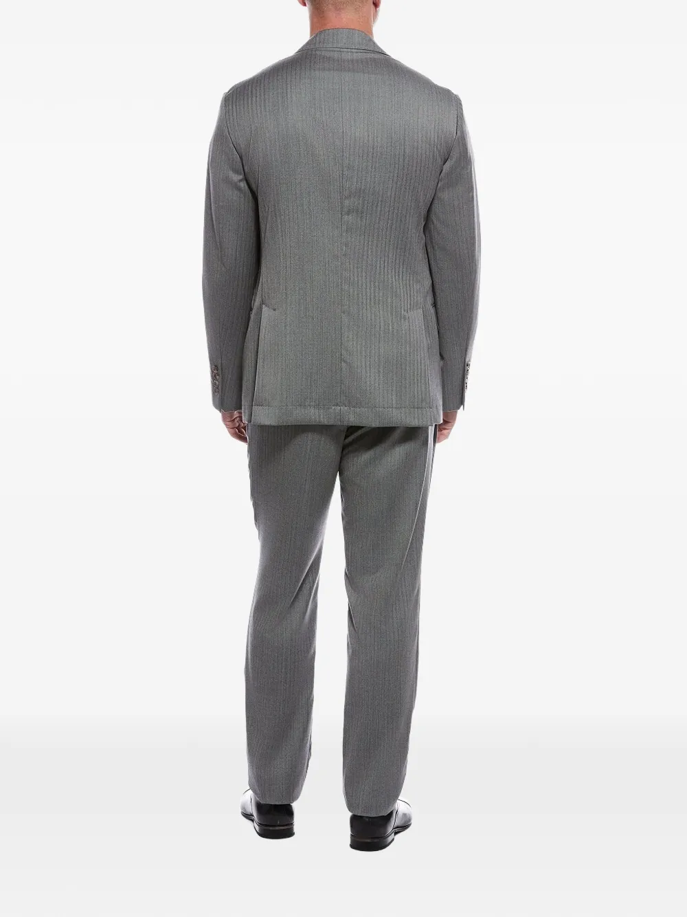 Brunello Cucinelli herringbone wool blazer Grijs