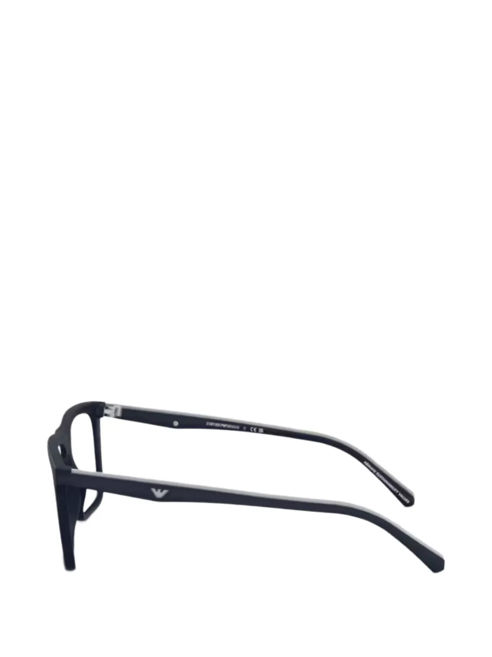 Emporio Armani Zonnebril met vierkant montuur Zwart